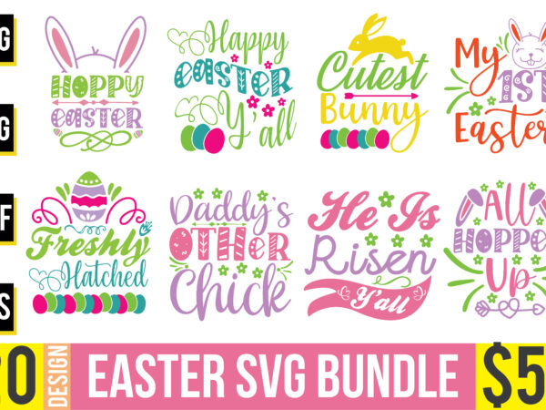 Easter svg bundle vector clipart