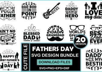 Fathers Day SVG Design Bundle