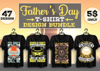 Father's Day T-shirt Design Bundle - Buy t-shirt designs