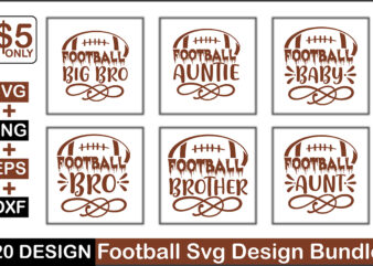 Football Svg Design Bundle
