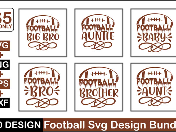 Football svg design bundle