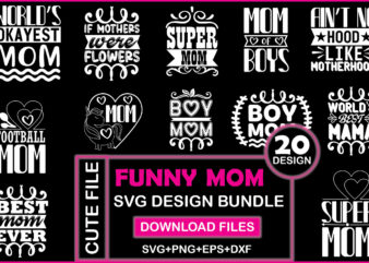 Funny Mom Svg Design Bundle