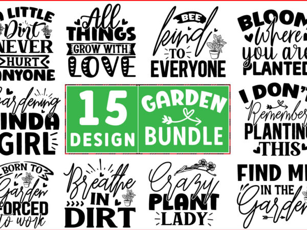 Garden svg t shirt design bundle