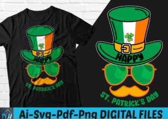 Happy st.patrick day t-shirt design, Happy st.patrick day SVG, St.patrick day shirt, Irish tshirt, Funny St.patrick day tshirt, Irish sweatshirts & hoodies
