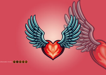 Heart Cute Colorfull Valentine Illustrations
