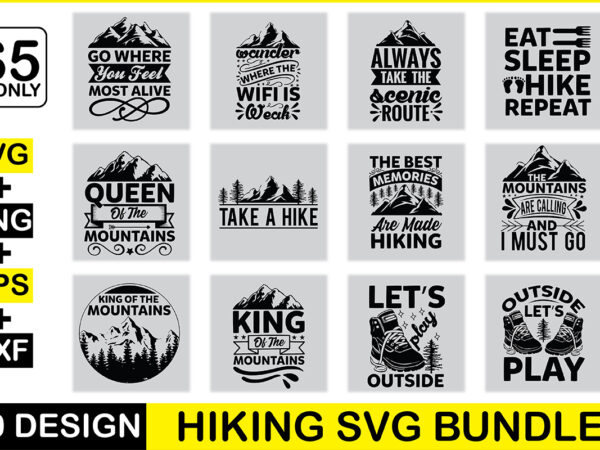 Hiking svg bundle graphic t shirt