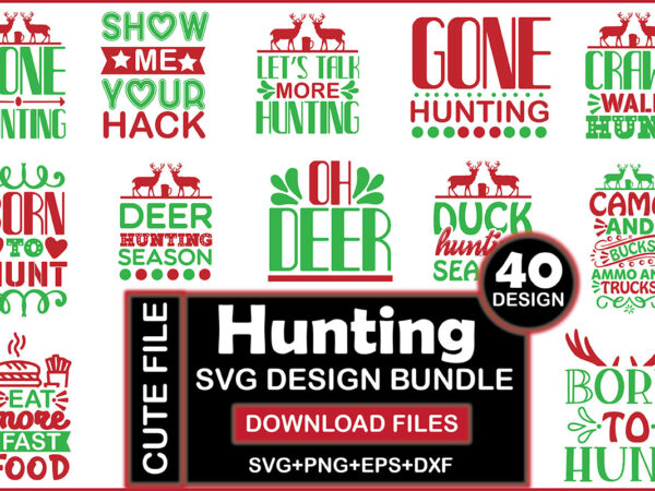 Hunting svg design bundle
