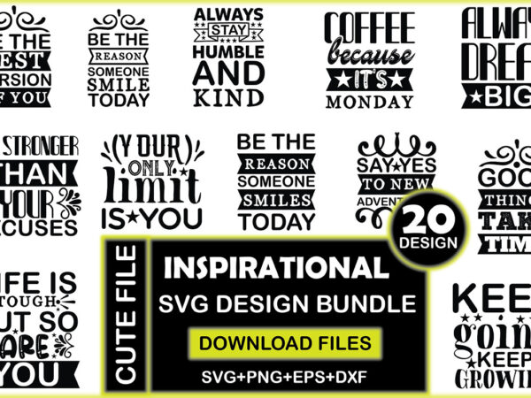 Inspirational svg design bundle
