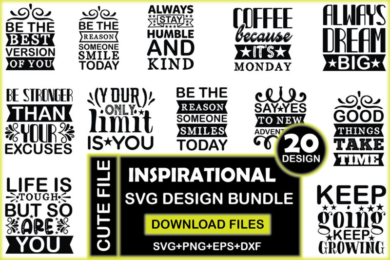 Inspirational SVG Design Bundle