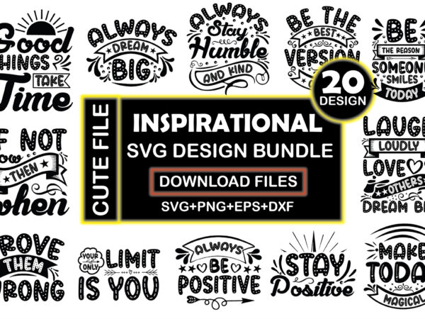 Inspirational svg design bundle