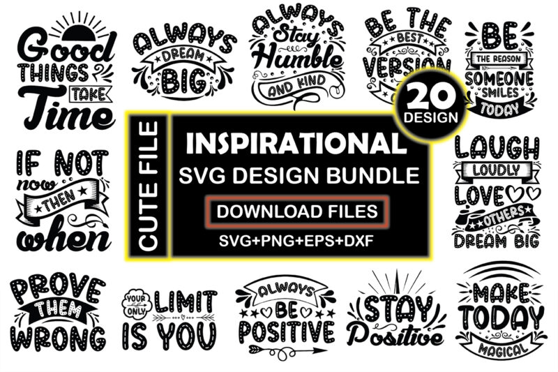 Inspirational Svg Design Bundle