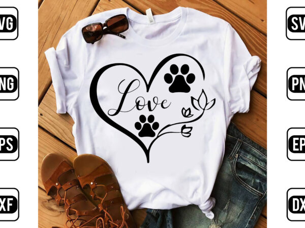 Love t shirt vector graphic