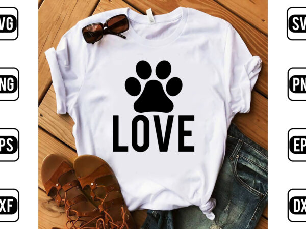 Love t shirt vector graphic