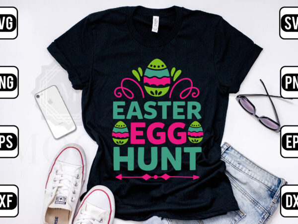 Easter egg hunt vector clipart Easter egg hunt vector clipart