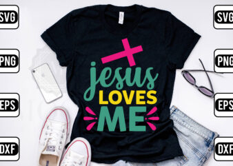 Jesus Loves Me vector clipart