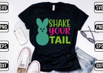 Shake Your Tail t shirt template vector