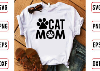 Cat Mom t shirt vector file