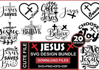 Jesus Svg Design Bundle