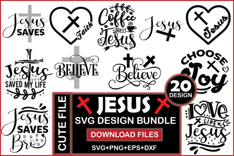 Jesus Svg Design Bundle