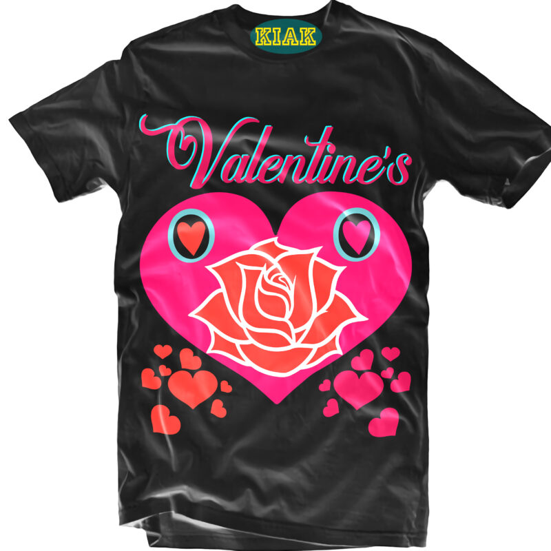 Valentine's day t-shirt design with Heart and Rose flower, Happy Valentine's Day tshirt designs, Valentine's Day, Valentines, Valentines Svg, Valentines vector, Valentine's Quotes, Truck Valentine's vector, Funny Valentines, Valentines Holiday,