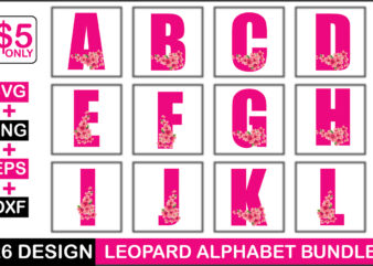 Leopard Alphabet Bundle