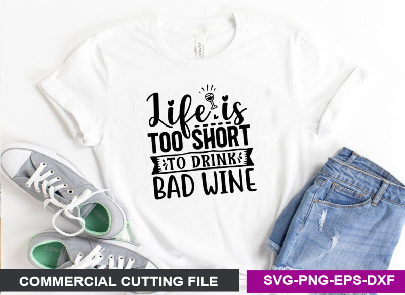 Wine SVG T shirt Design Bundle