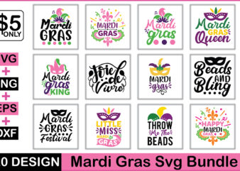 Mardi Gras Svg Bundle t shirt designs for sale