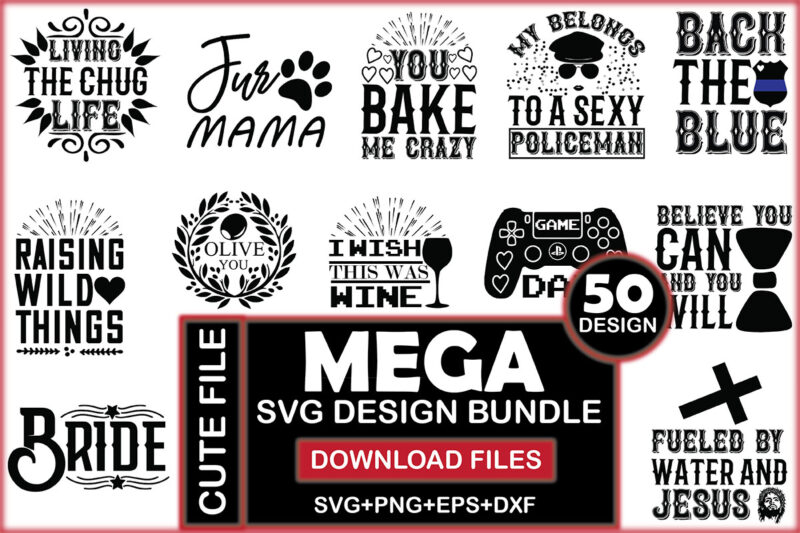 Mega Svg Design Bundle