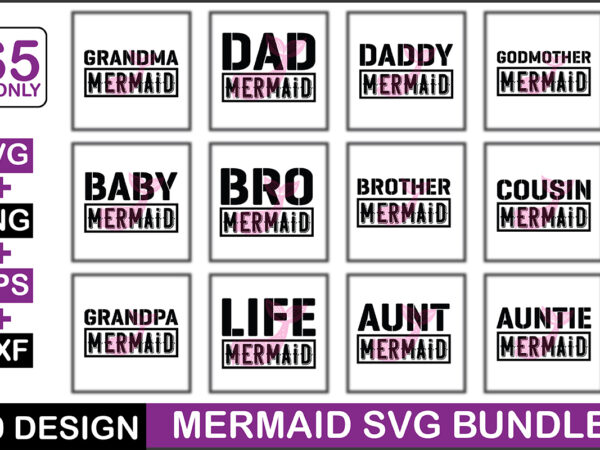 Mermaid svg bundle t shirt designs for sale Mermaid svg bundle t shirt designs for sale