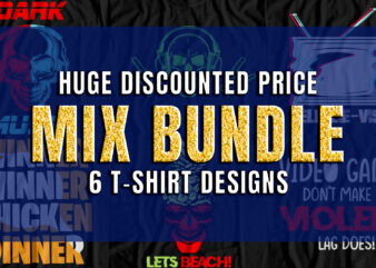 Mix Bundle, Streetwear, T-Shirt designs, Gaming, Skull, Beach, Tv