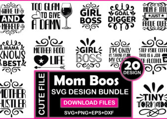Mom Boos Svg Design Bundle