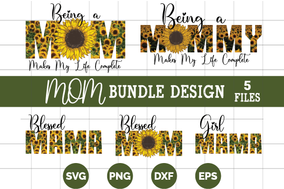 Mom t-shirt design bundle