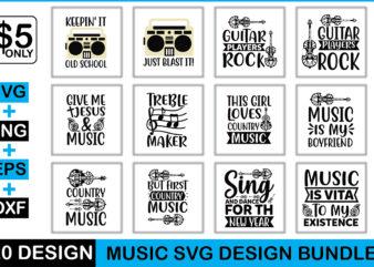 Music Svg Design Bundle