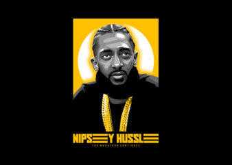 NIPSEY HUSSLE T shirt vector artwork