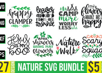 Nature Svg Bundle T shirt vector artwork