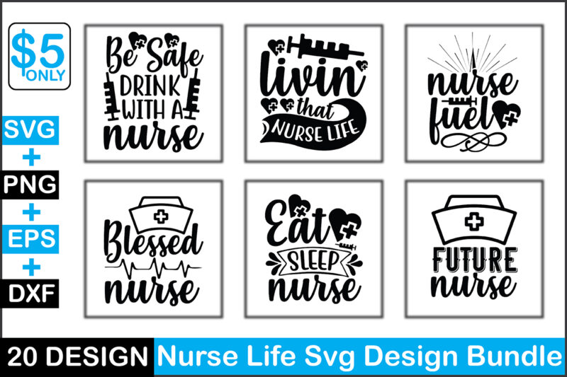 Nurse Life Svg Design Bundle