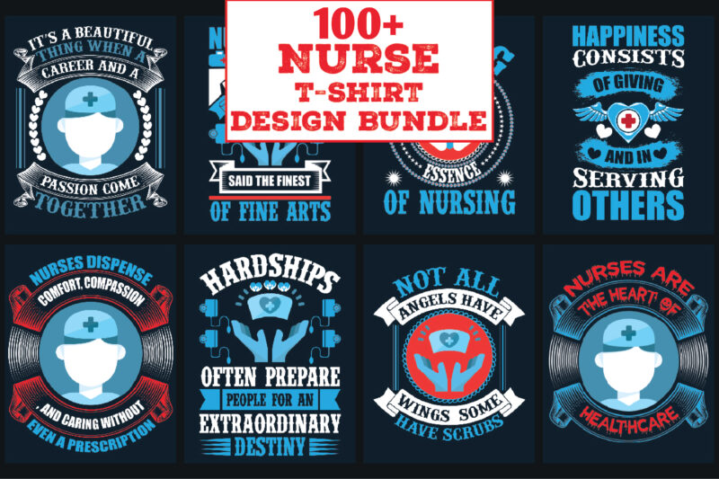 Nurse T-Shirt Design Bundle