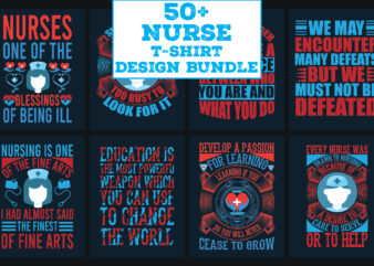 Nurse T-Shirt Design Bundle