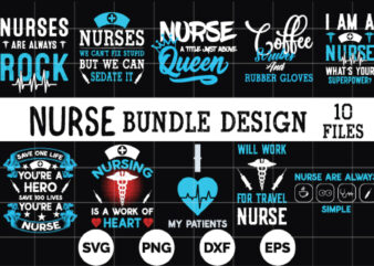 Nurse t shirt bundle design