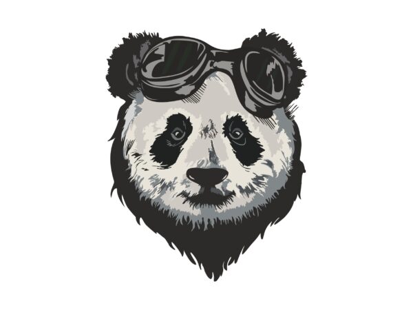 Panda t shirt illustration