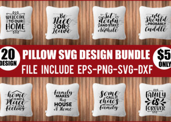 Pillow Svg Design Bundle