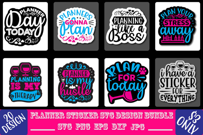 Planner Svg Design Bundle