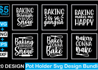 Pot Holder Svg Design Bundle
