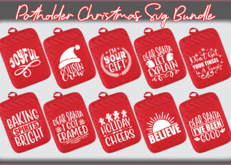 Potholder Christmas Svg Bundle