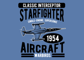 STARFIGHTER WARBIRD t shirt template vector