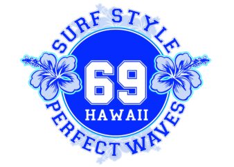 SURF STYLE II t shirt template vector