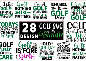 Golf SVG T shirt Design Bundle