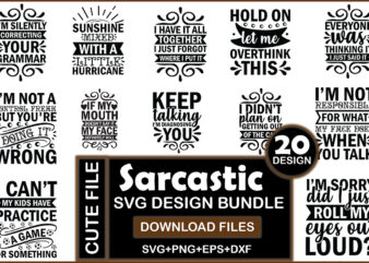 Sarcastic Svg Design Bundle
