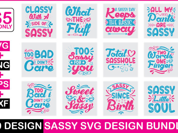Sassy svg design bundle