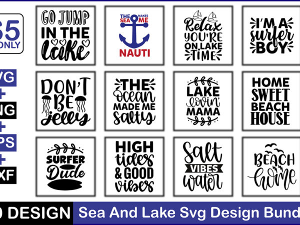 Sea and lake svg design bundle Sea and lake svg design bundle